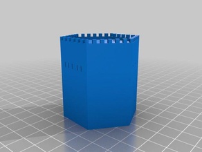 octogon tower 3d printing 3d print model - Mito3D