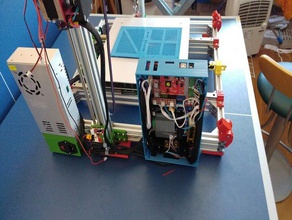 caja xxl para placa zonestar zrib montar 3 mosfet 3d printer parts box base mainboard case 3d print model - Mito3D