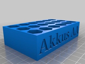 akkuhalter 18 aa L'impression 3d akku le titulaire 3d print model - Mito3D