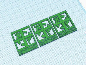 geocaching ersten token 1 2 3 Schilder & logos chip finden erste geocache im freien zweite Dritte 3d print model - Mito3D