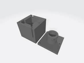 Adapter flsun qq-s-xcr ws-v1 hotend Wasser gekühlt 3d-Drucker-Extrudern 3d print model - Mito3D