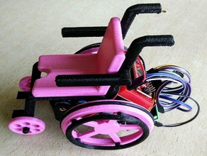 diana escorna - silla ruedas Robotik escornabot robot oyuncak tekerlekli sandalye 3d print model - Mito3D