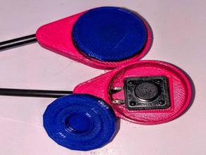 raindrop assistive switch - cap round 12 mm tact assistivetech 3d print model - Mito3D