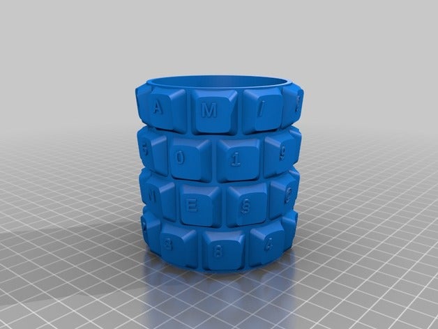 2 clavier kutusu kaplar özelleştirilmiş 3D print model - Mito3D