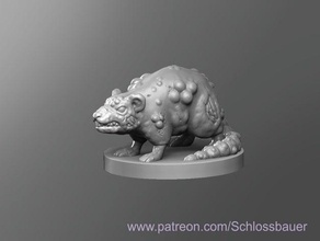 plague rat toys & games dnd dungeons dragons tabletop 3d print model - Mito3D