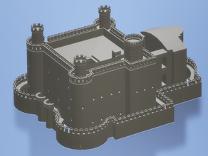 castle castillo manzanares el real buildings & structures 3d print model - Mito3D
