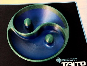 yin-yang bowl decor nuts yinyang 3d print model - Mito3D