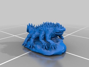 basilisco criaturas 3d print model - Mito3D