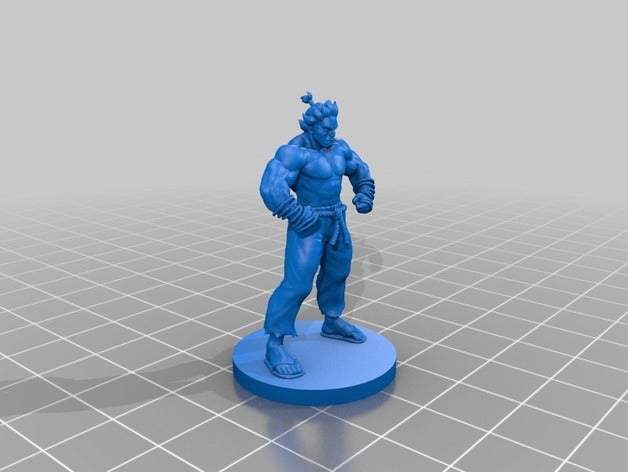 los artistas marciales juguetes y accesorios de juego akuma chun li chun-li d&d dungeons dragons artista marcial tamoachan 3D print model - Mito3D