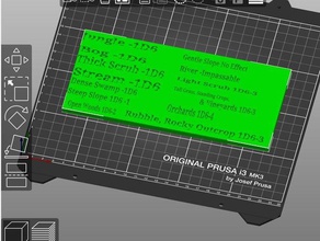 wargame graphique des mouvements de terrain jouets & jeux 3d print model - Mito3D