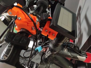 kt-écran lcd 3 ebike centre de support max 32mm sport et loisirs e-bike vélo électrique le titulaire kt-lcd mont 3d print model - Mito3D