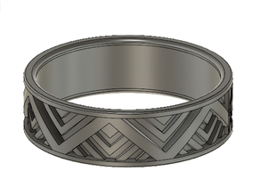 geometrischer ring Ringe band-ring geomtric geomtry 3d print model - Mito3D