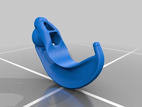 generative design hook household 3d printer wall mount 3d print model - Mito3D