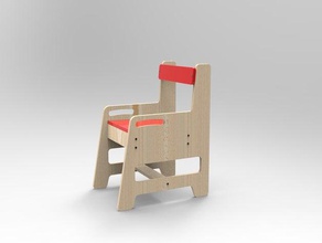 silla enfant diy Jungs Stuhl Kinder Kinder-Spielzeug Mädchen kindergarten 3d print model - Mito3D
