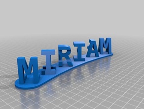 miriam-lajefa signs & logos customized 3d print model - Mito3D
