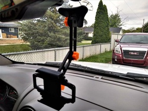 automount automotive dashcam monte gps telefono di montaggio 3d print model - Mito3D