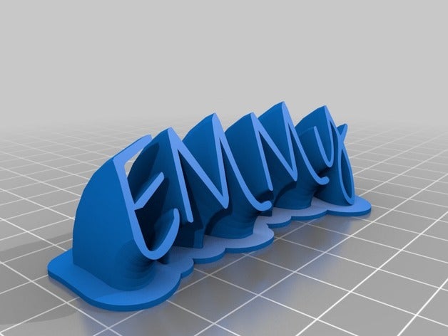 emmy de la oficina personalizado 3D print model - Mito3D