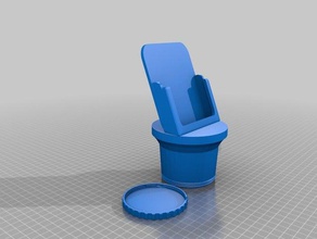 car cup phone holder automotive stand 3d print model - Mito3D