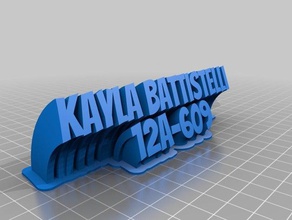 kayla battistelli office personalizado 3d print model - Mito3D