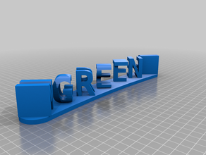 green monster 2 signs & logos customized 3d print model - Mito3D