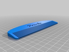 peine largo casa de banho personalizado 3d print model - Mito3D