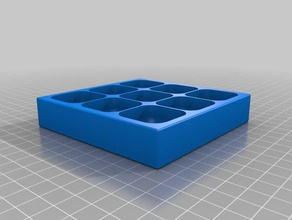 mon personnalisés magnétique vis plateau de boîte à couvercle en option porte-outils & boîtes personnalisé 3d print model - Mito3D