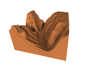 e3d+vet übung Täler Arten canyon lernen Tal 3d print model - Mito3D