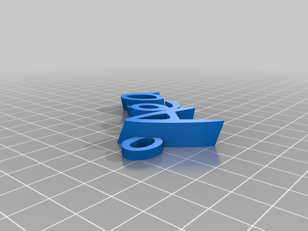 alexa Anahtarlık özelleştirilmiş 3D print model - Mito3D