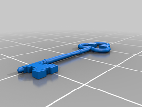 simple beautiful key sculptures 3d print model - Mito3D