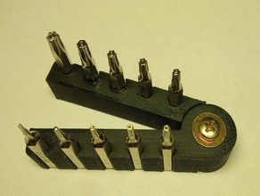 4mm hex pouco organizador porta-ferramentas & caixas bits titular o 3d print model - Mito3D