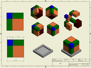 e3d+vet ejercicio teorema del binomio de matemáticas distribución binomial 3d print model - Mito3D