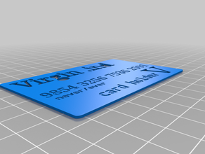v card 3d printing 3d print model - Mito3D