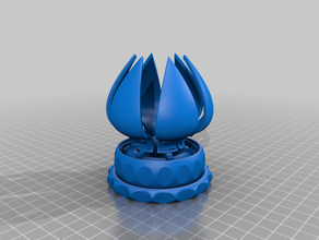 giro de pétalos caja-remix juguetes mecánicos 3d print model - Mito3D