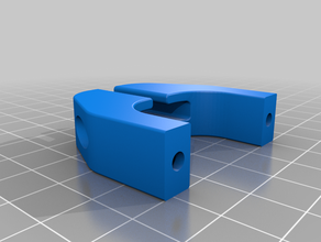 rigidbot titan aero mount + filament guide Zugentlastung 3d-Drucker-Extrudern e3d-titan e3d die 3d print model - Mito3D