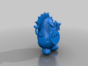 ansible mascot - angry spud rage tater starchy miracle creatures potato red hat 3d print model - Mito3D