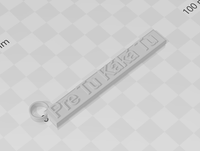 pre tu k kulcstart Schlüsselanhänger 3d print model - Mito3D