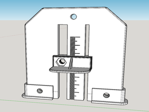 la tabla de hoja sierra medidor altura máquina herramientas 3d print model - Mito3D