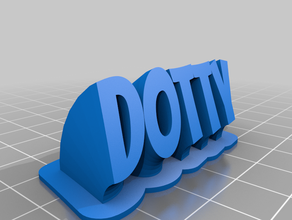 dotty de la oficina personalizado 3d print model - Mito3D