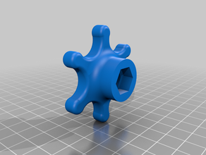 m8 nut knob parts 3d print model - Mito3D
