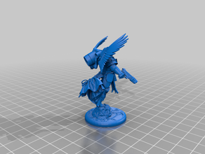 ailé raven guard bibliothécaire jeux figurine 28mm space marine warhammer 40k 3d print model - Mito3D