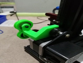 ender 3 doppie ruote filamento guida lato montaggio di testa bobine Stampante 3d parti creality bobina titolare della 3d print model - Mito3D
