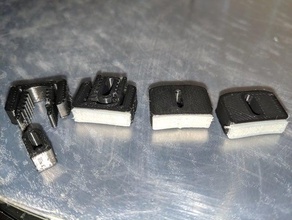 rostock fsr snowflake whambam retainer 3d printer accessories plate clamp max wham bam 3d print model - Mito3D