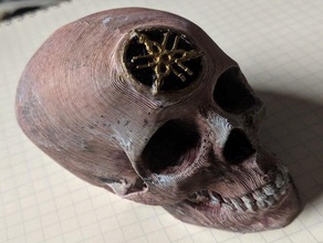 skull yamaha logo sculptures 3d print model - Mito3D