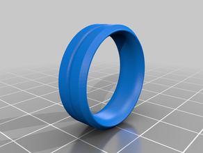 basic mens ring accessories casual 3d print model - Mito3D