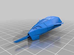 starship detachable shuttle command module 2 parts toys & games 3d print model - Mito3D