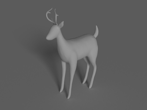 deer 3d printing animal dnd miniature 3d print model - Mito3D