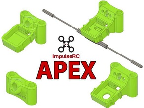 impulserc apex antenna mount + gps m8n crossfire r c vehicles drones impulse rc 3d print model - Mito3D