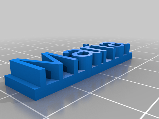 maria nametag 3d printing 3D print model - Mito3D