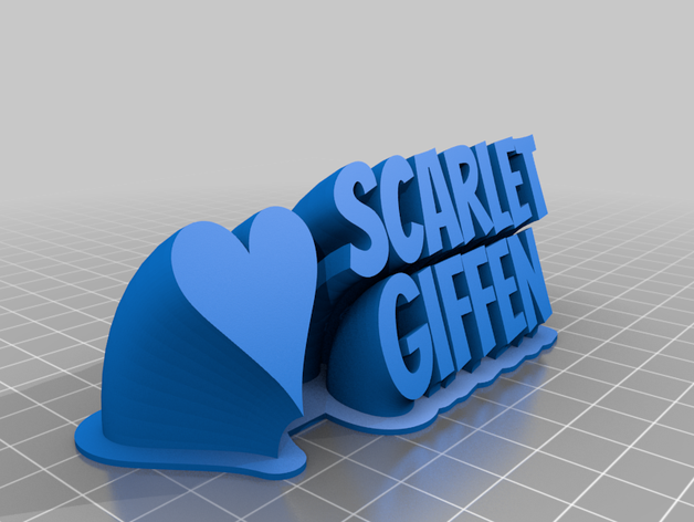 scarlet giffen office customized 3D print model - Mito3D