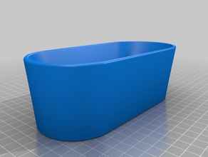 bañera twirly v1 el modelo de los muebles baño la 3d print model - Mito3D